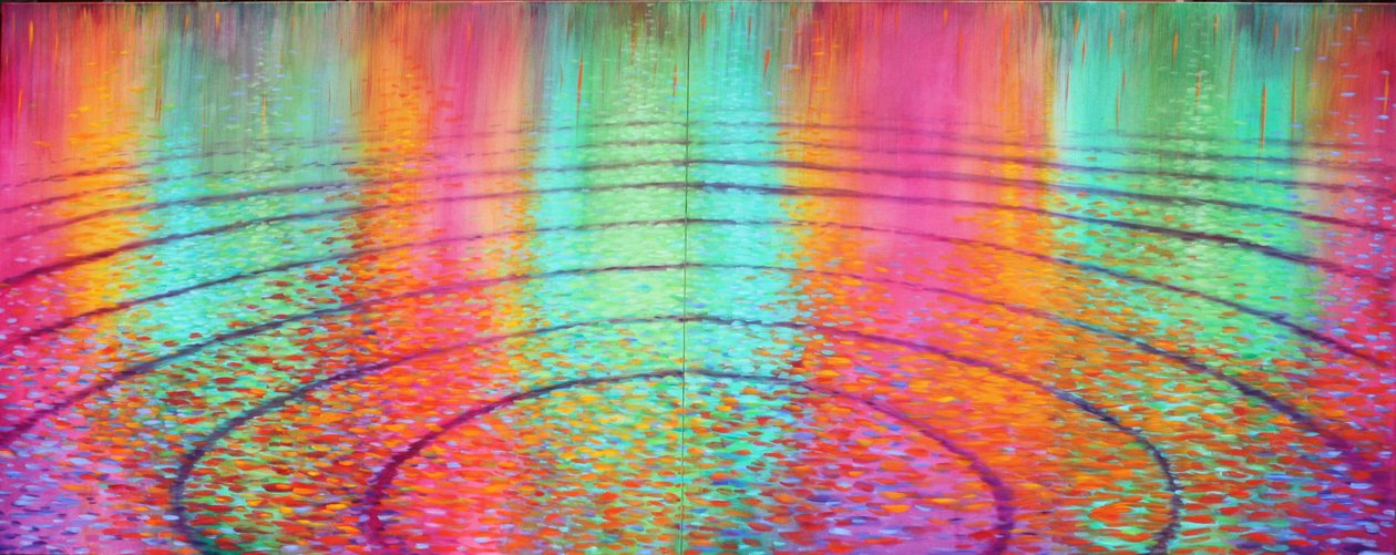 4e Symfonie, 2015 (acryl op doek) door Gerrit Greve