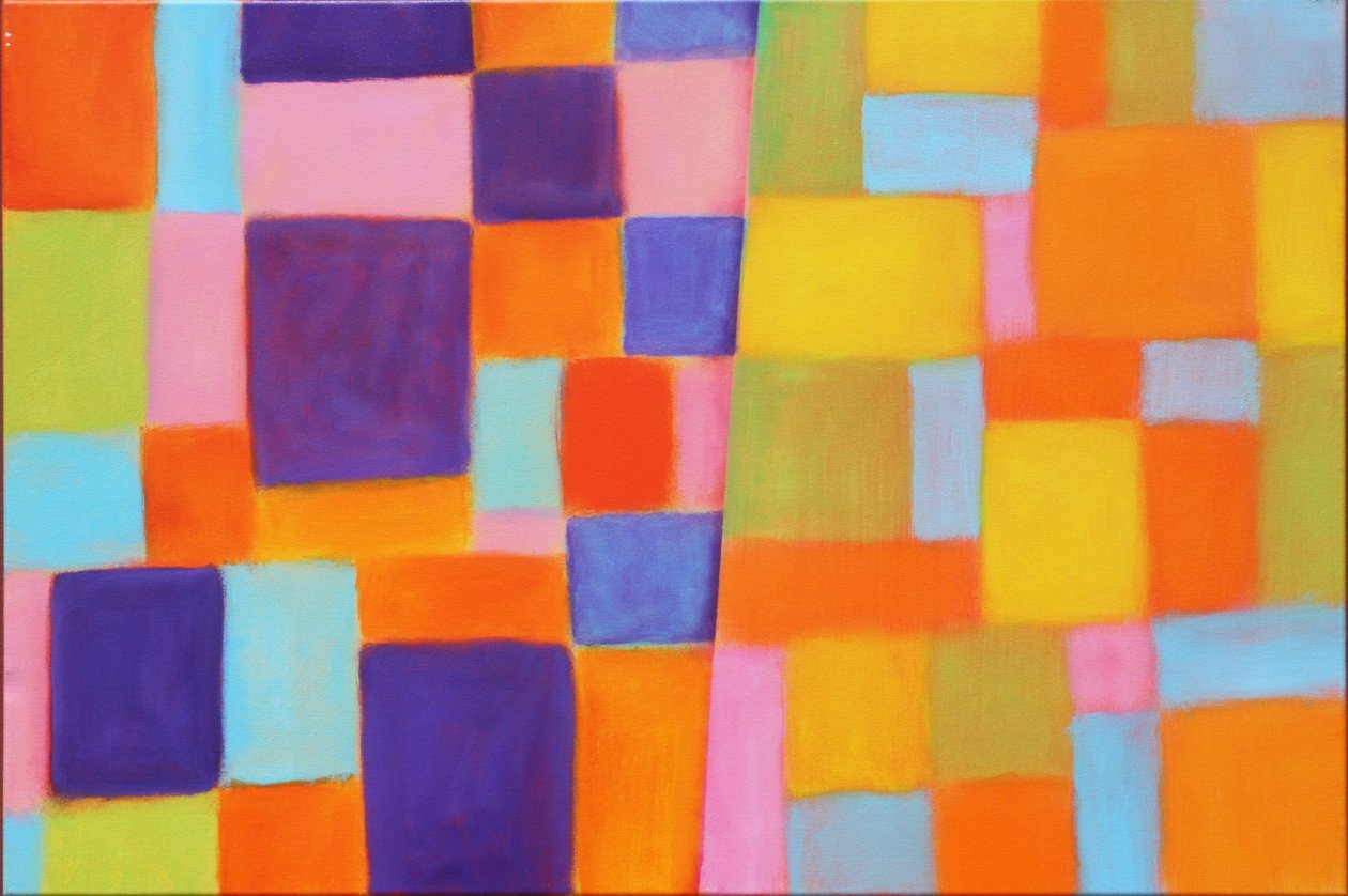 Structuur 29, 2022 (acryl op doek) door Gerrit Greve