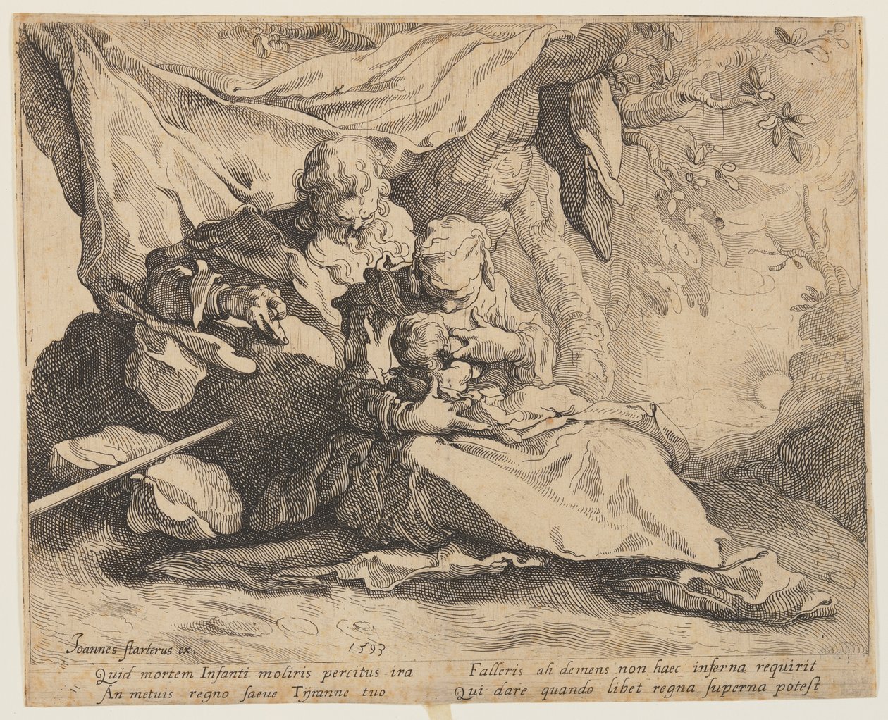 De rest op de vlucht naar Egypte door Gerrit Pietersz