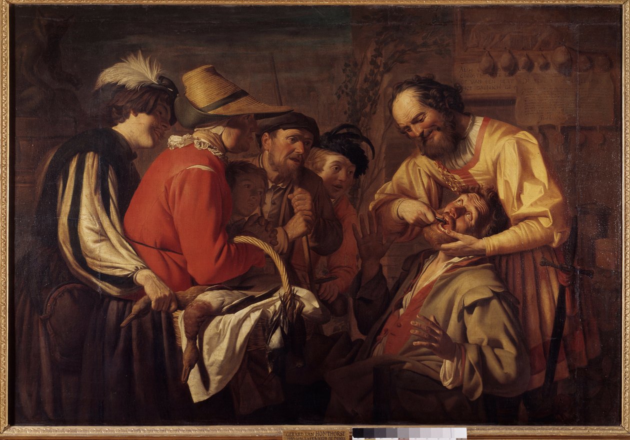 De tandentrekker door Gerrit van Honthorst