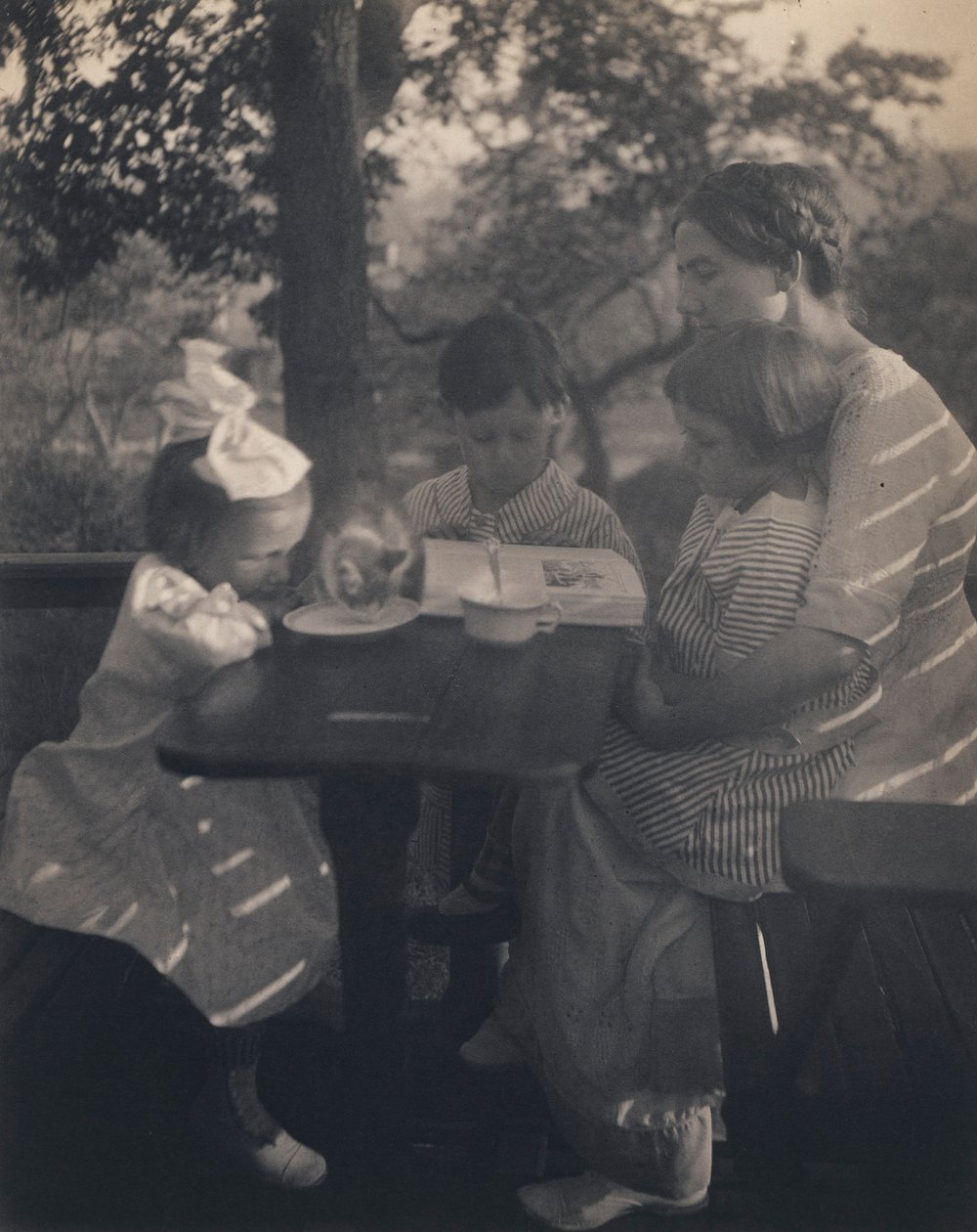 Het tuinfeest door Gertrude Käsebier
