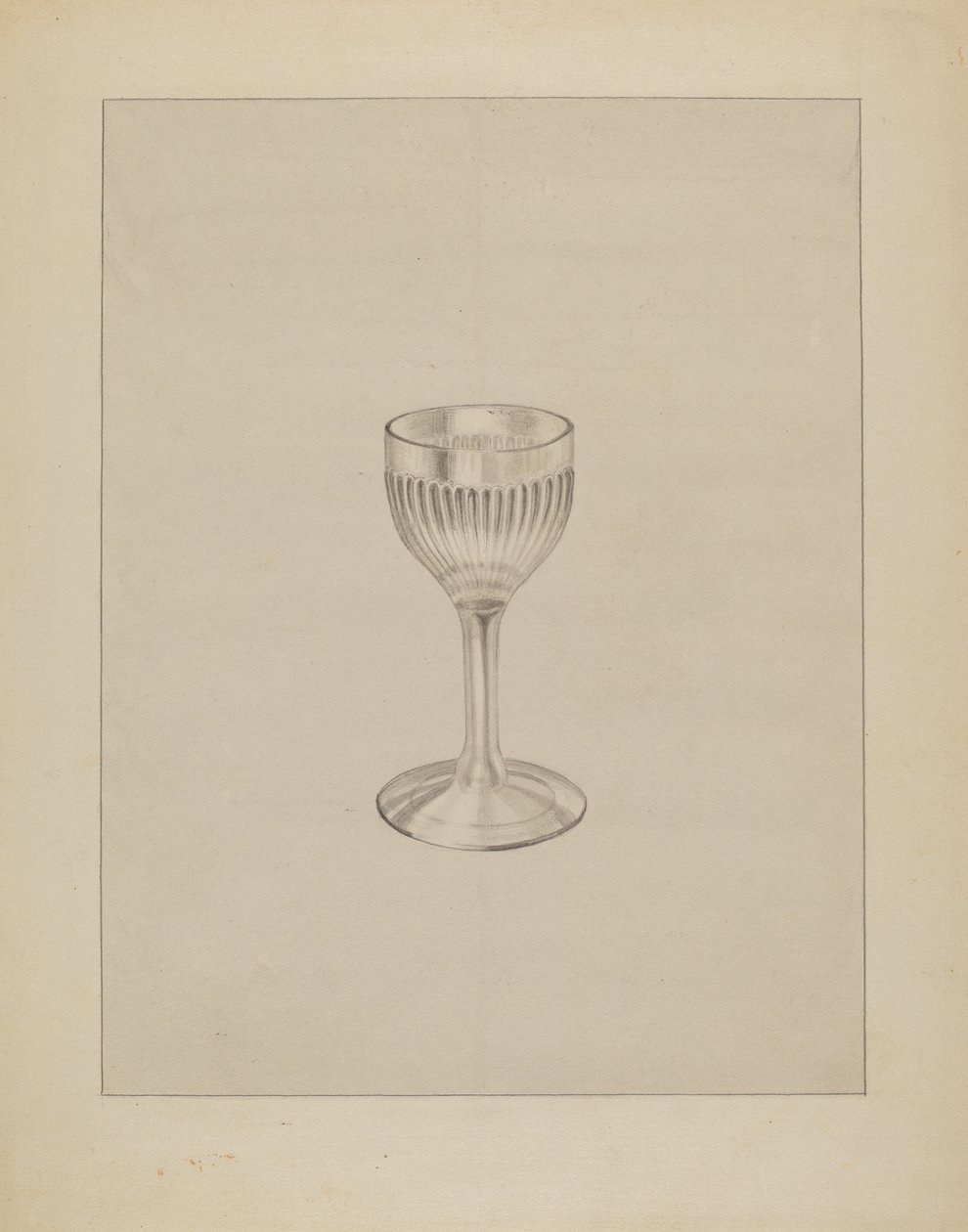 Wijnglas, ca. 1936 door Gertrude Lemberg