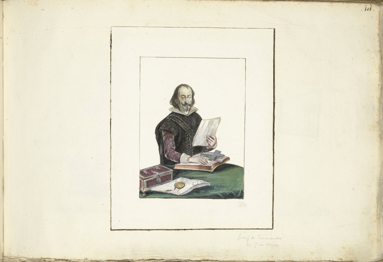 Portret van de Graaf van Peñeranda door Gesina ter Borch (possibly)