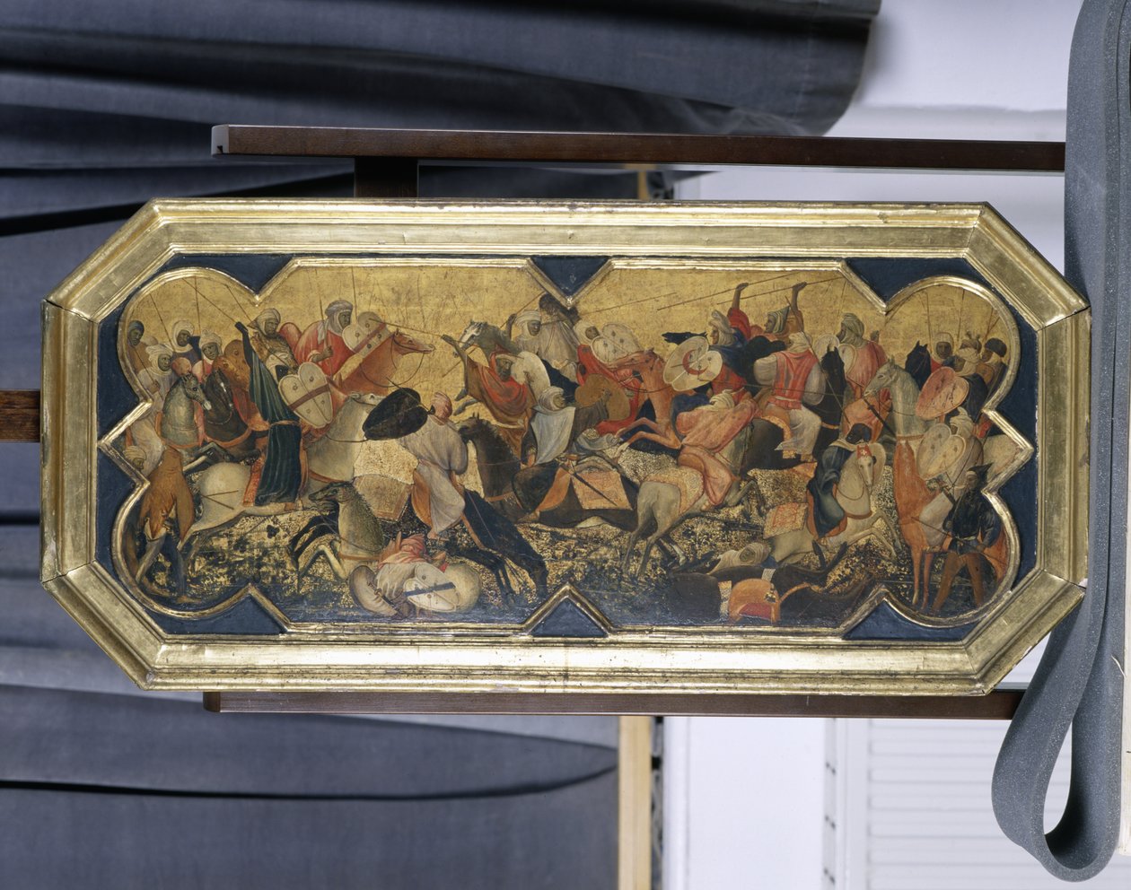 Slagveld met oosterse ridders, ca.1425 door Gherardo Starnina