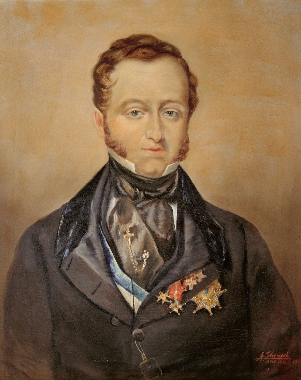 Portret van Llamado Jose Maria Queipo del Llano Ruiz de Saravia (1768-1843) Conde de Toreno door Ghersi (after)