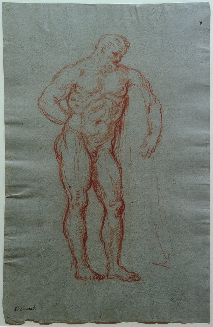 Studie naar de figuur van Hercules Farnese door Giacinto Calandrucci