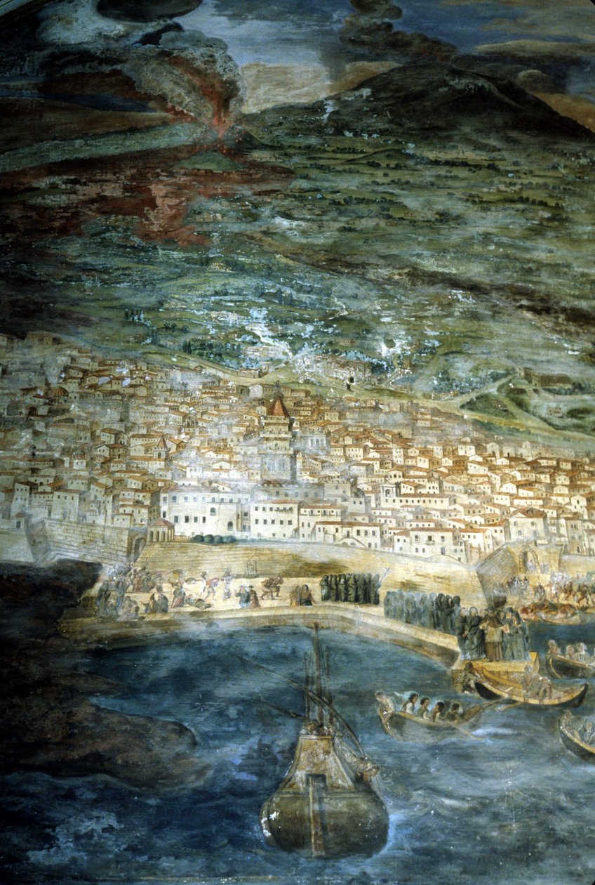 In 1669 werd de stad Catania (Sicilië) verwoest door de uitbarsting van de Etna. door Giacinto Platanio