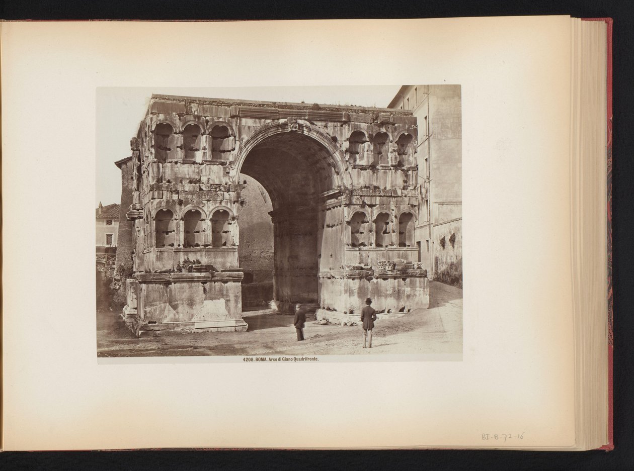 Boog van Janus te Rome, Italië door Giacomo Brogi