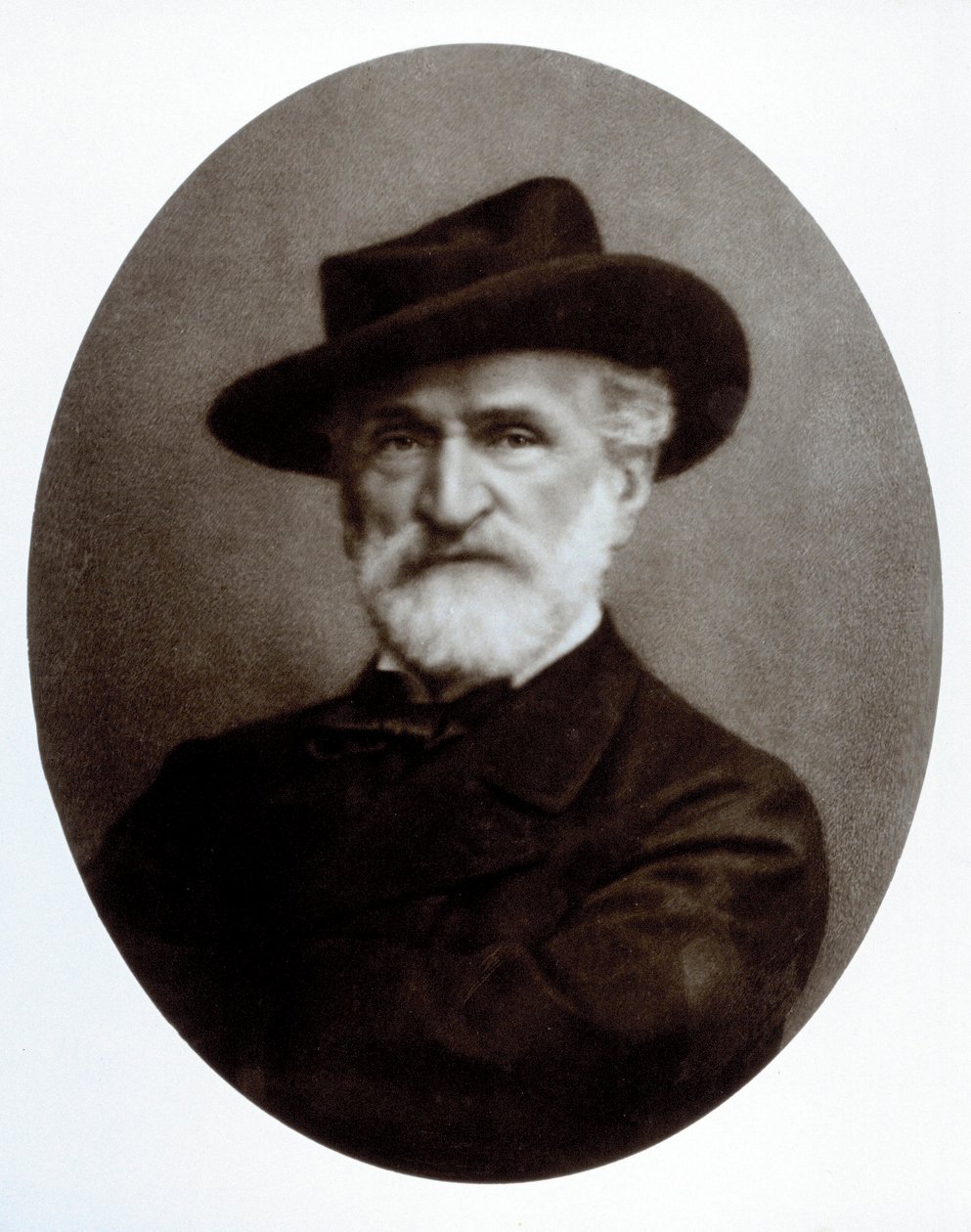 Portret van Giuseppe Verdi door Giacomo Brogi