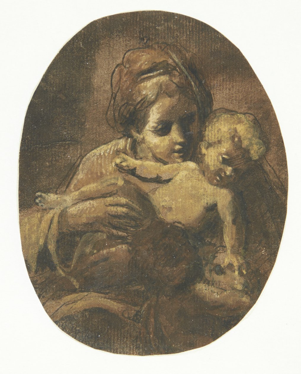 Madonna met kind door Giacomo Cavedone
