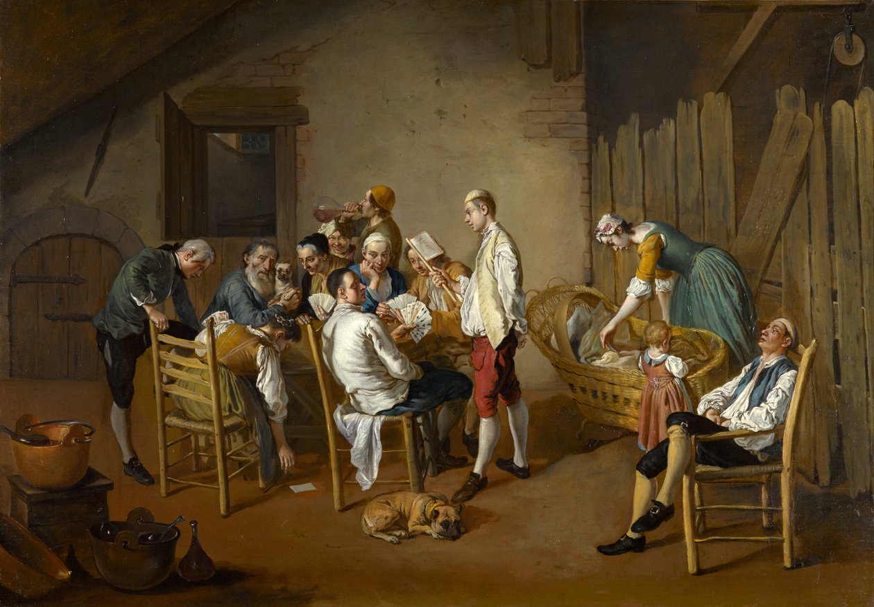 Het kaartspel door Giacomo Ceruti