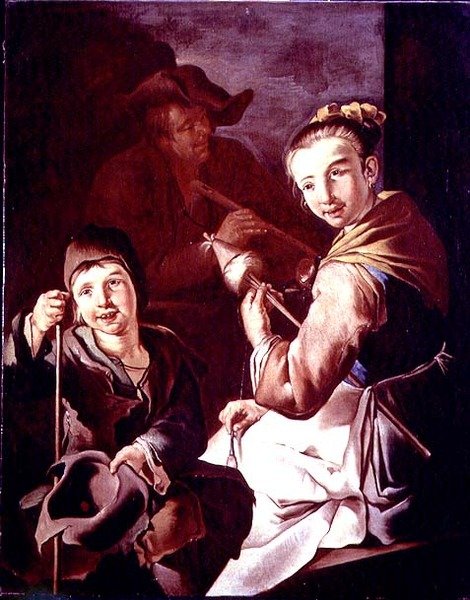 De spinner door Giacomo Francesco Cipper