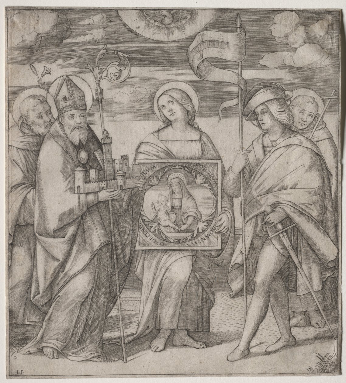 Patroonheiligen van Bologna door Giacomo Francia