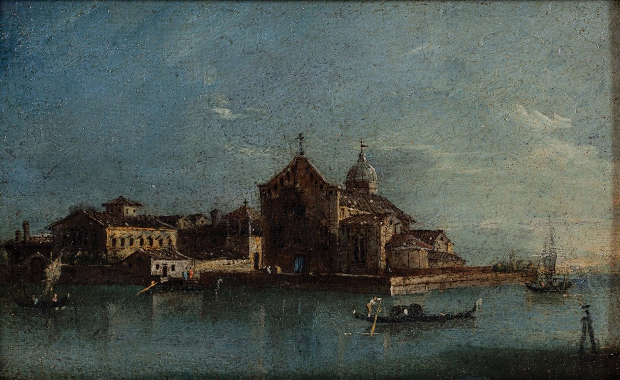 Het eiland Santo Spirito door Giacomo Guardi
