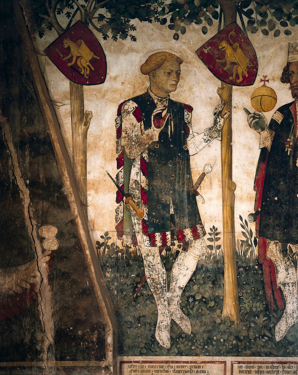 Valerano en Thomas III van Saluzzo (detail) door Giacomo Jaquerio