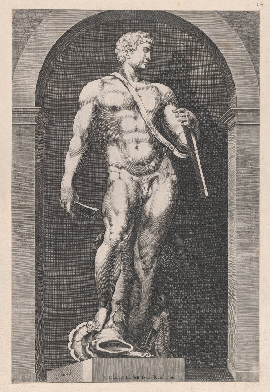 Speculum Romanae Magnificentiae: Perseus, late 16e eeuw door Giacomo Lauri