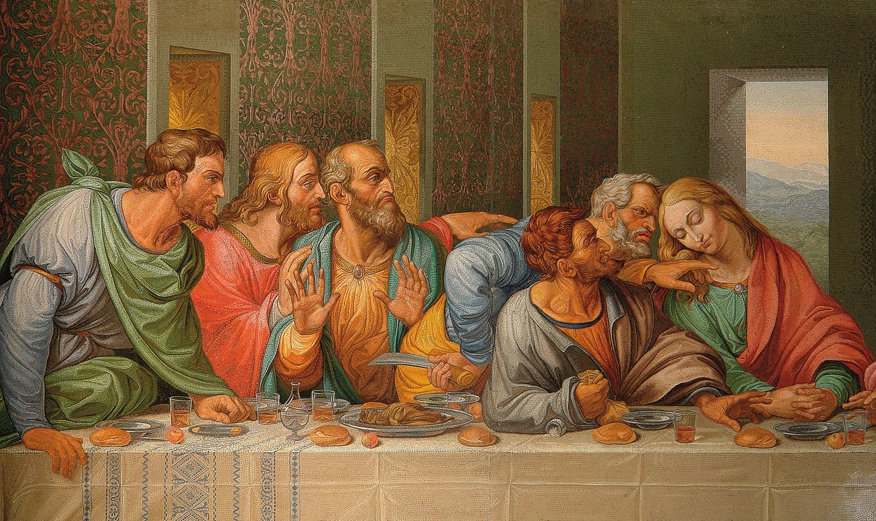 Micromozaïek tafelblad, Rome, late 18e eeuw door Giacomo Raffaelli
