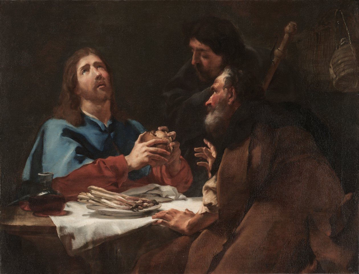 De Emmaüsgangers, ca. 1720 (olieverf op doek) door Giambattista Piazzetta