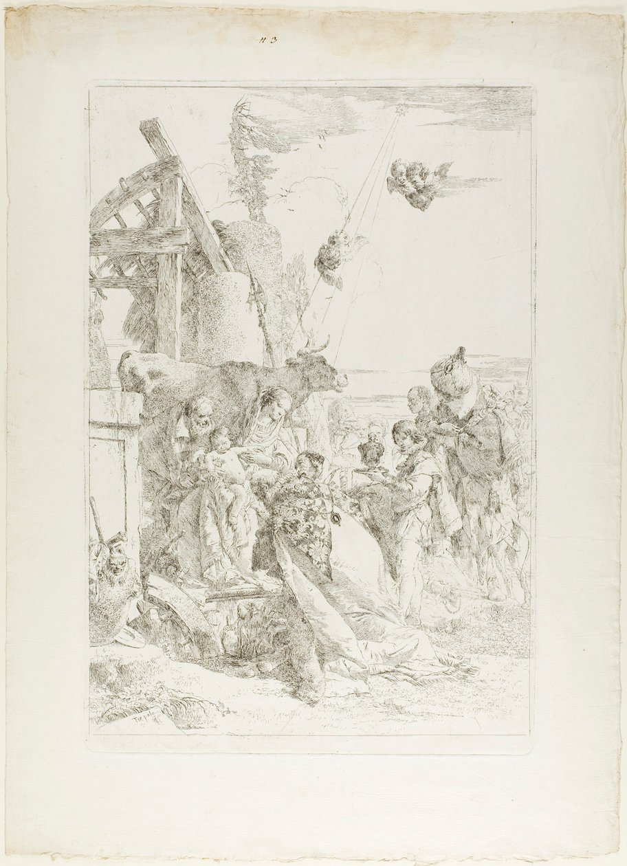 Aanbidding der Wijzen door Giambattista Tiepolo