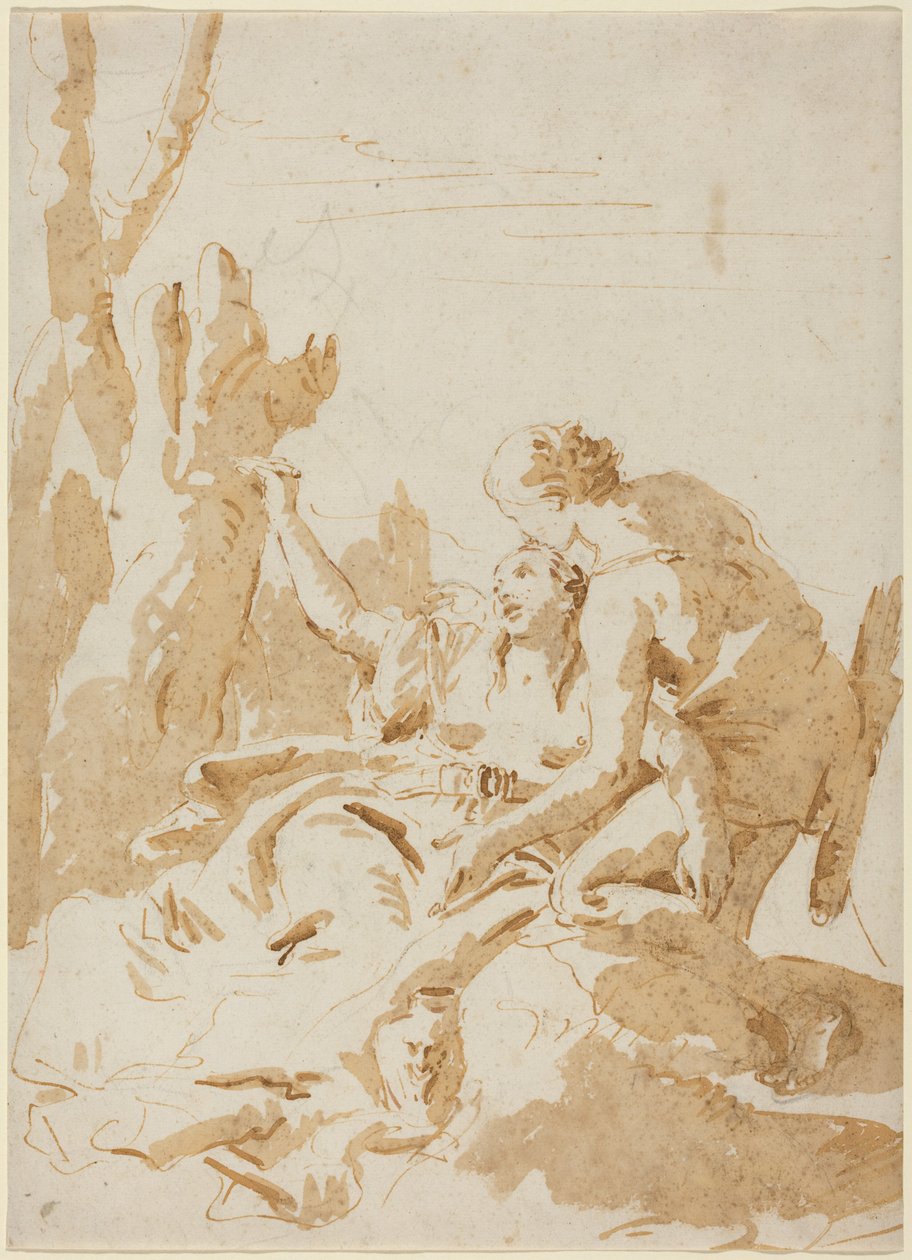Angelica en Medoro door Giambattista Tiepolo