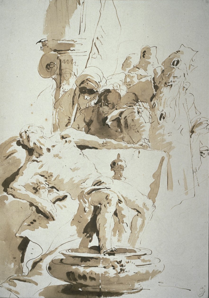 Fantasie over de Dood van Seneca door Giambattista Tiepolo