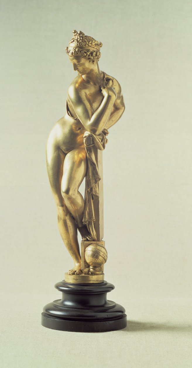 Astronomie, voorgesteld door een naakte vrouwelijke figuur door Giambologna