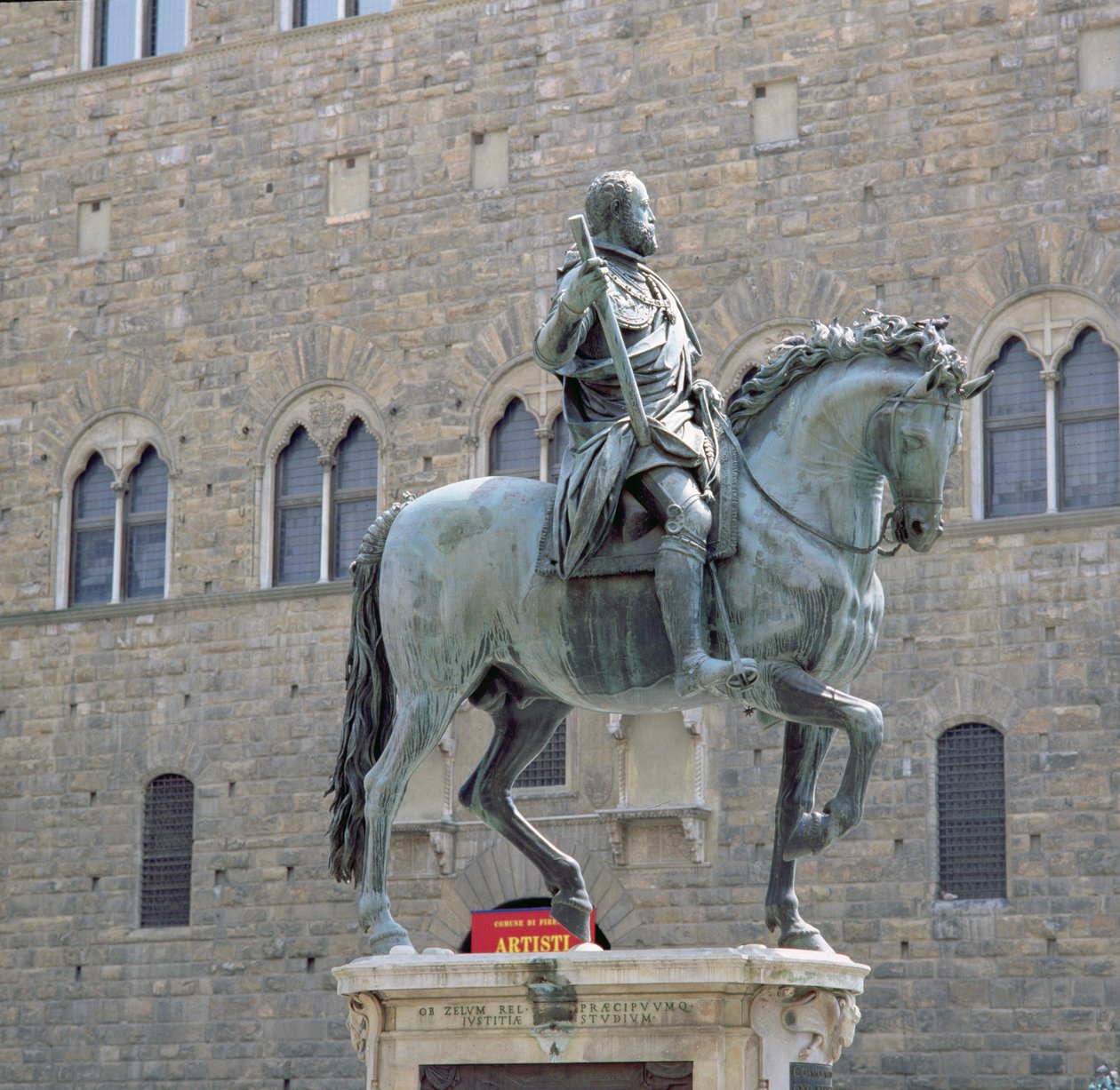 Ruiterstandbeeld van Cosimo I, Groothertog van Toscane (1541-87) 1587-93 door Giambologna