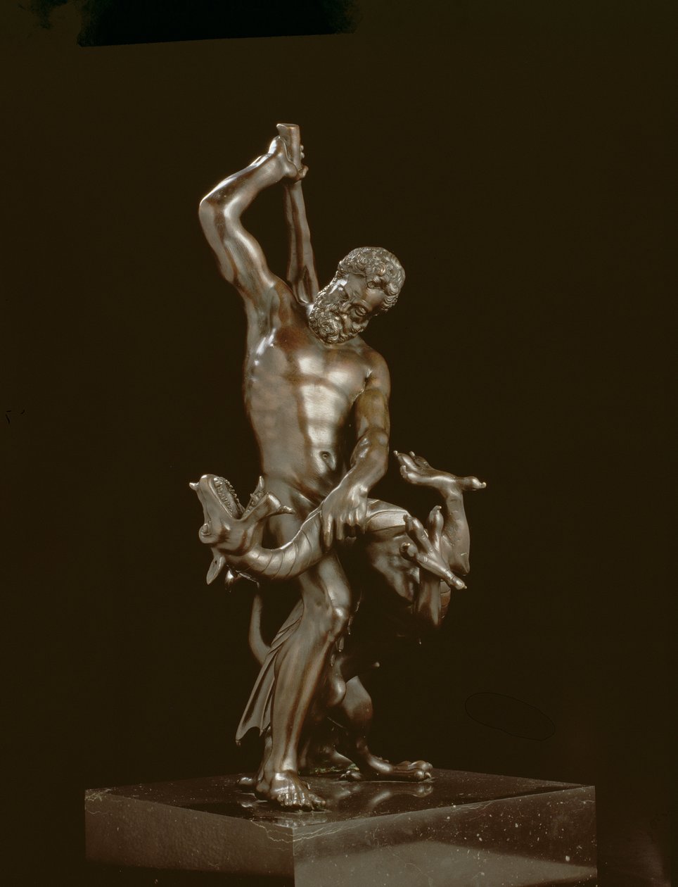 Hercules en de Hydra (brons) door Giambologna