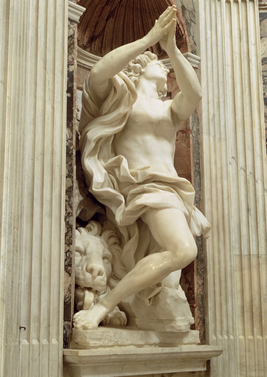 De Profeet Daniël, in de Chigi-kapel, 1655-61 door Gian Lorenzo Bernini