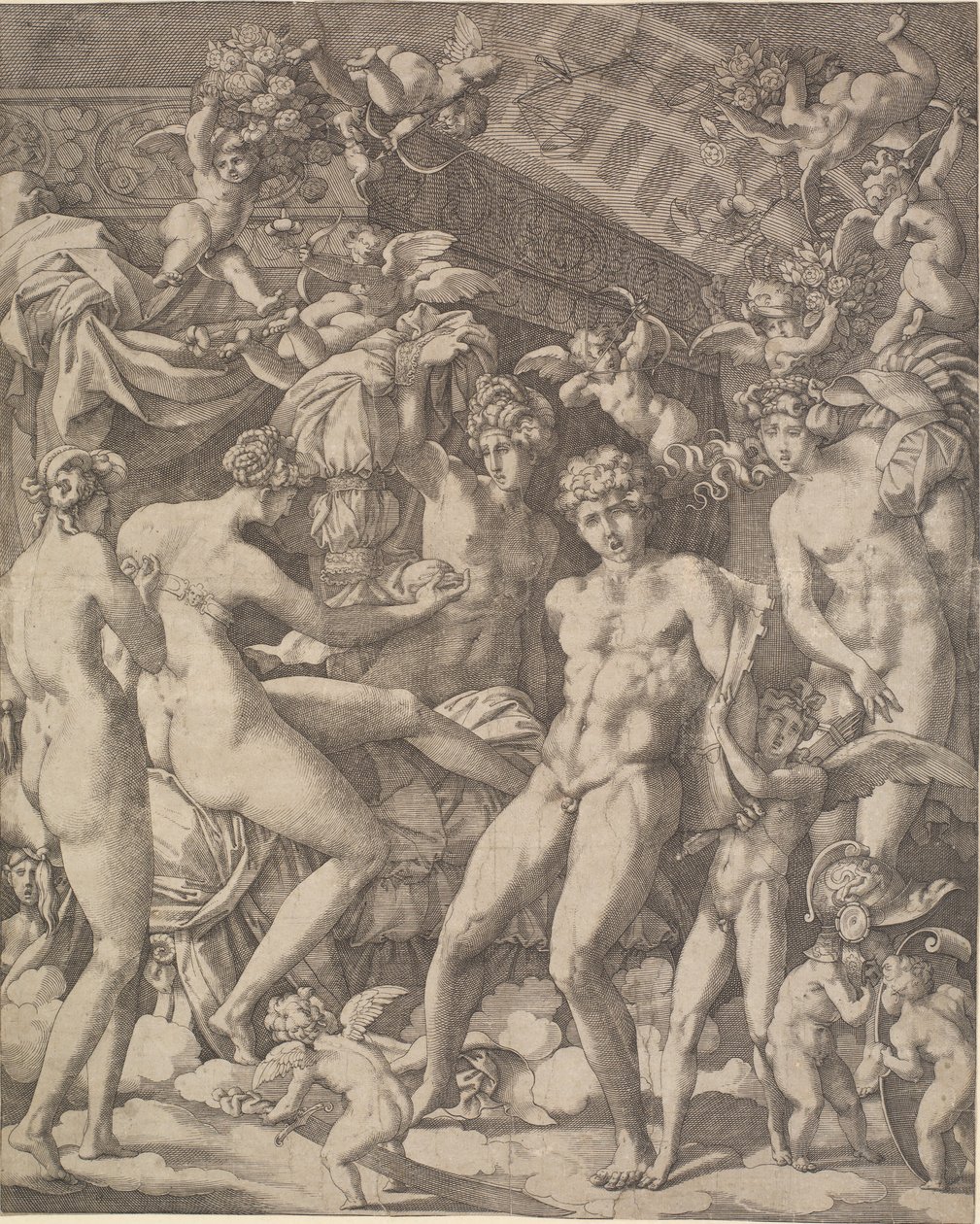 Venus en Mars met cupido