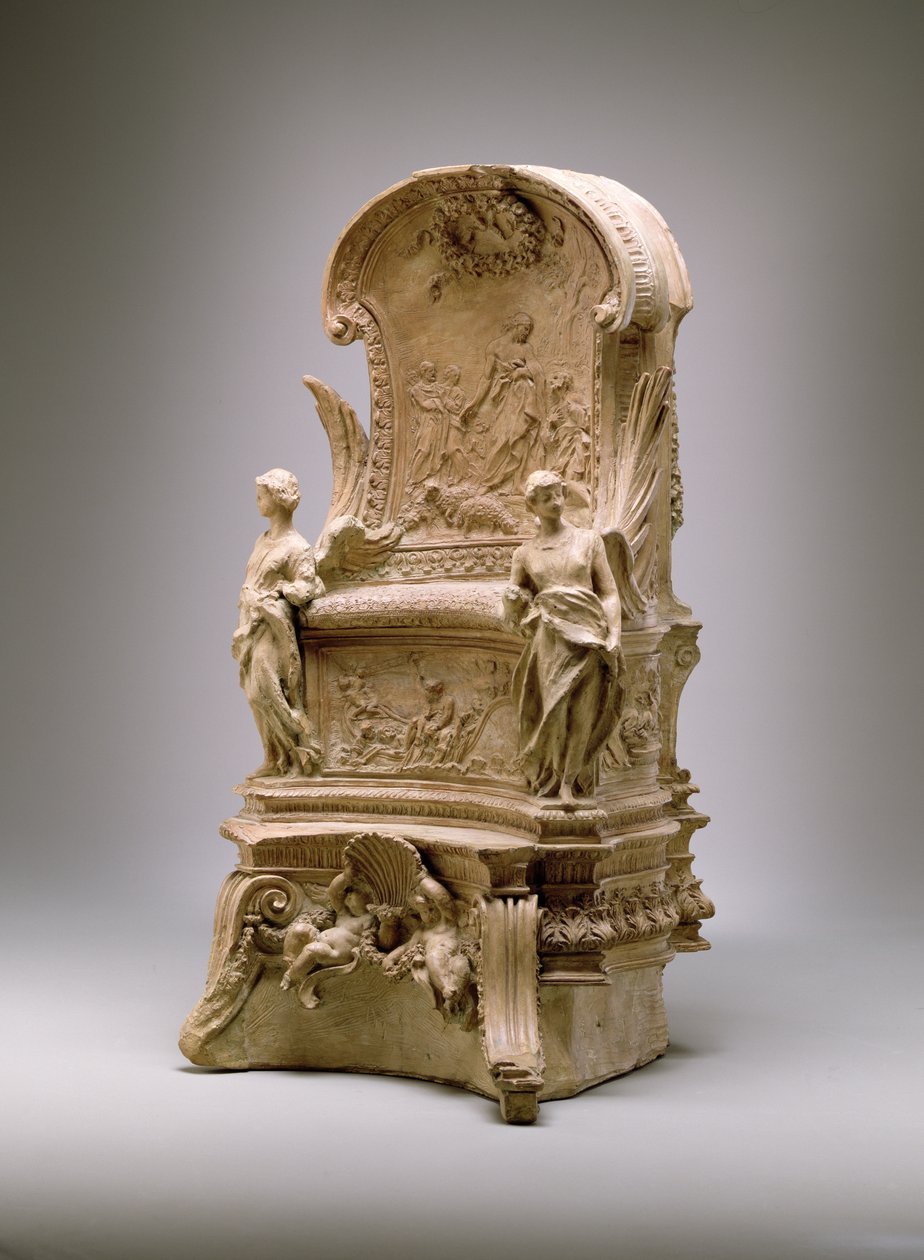 Stoel van St. Peter, 1658 (terracotta) door Gian Lorenzo Bernini