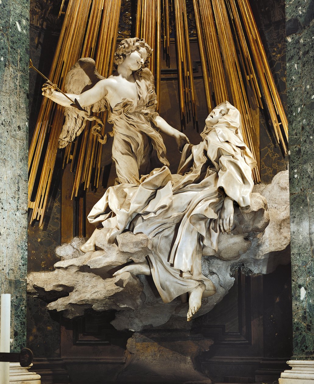 Italië, Rome, Kerk van Santa Maria della Vittoria, Extase van Sint-Theresia van Ávila door Gian Lorenzo Bernini