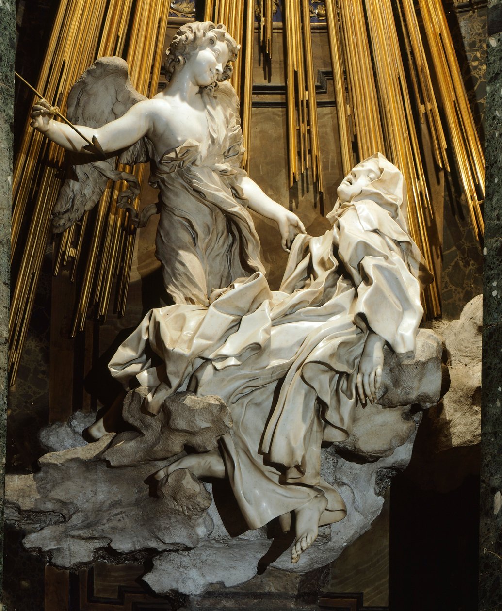 Italië, Rome, Kerk van Santa Maria della Vittoria, Extase van St. Teresa van Avila door Gian Lorenzo Bernini