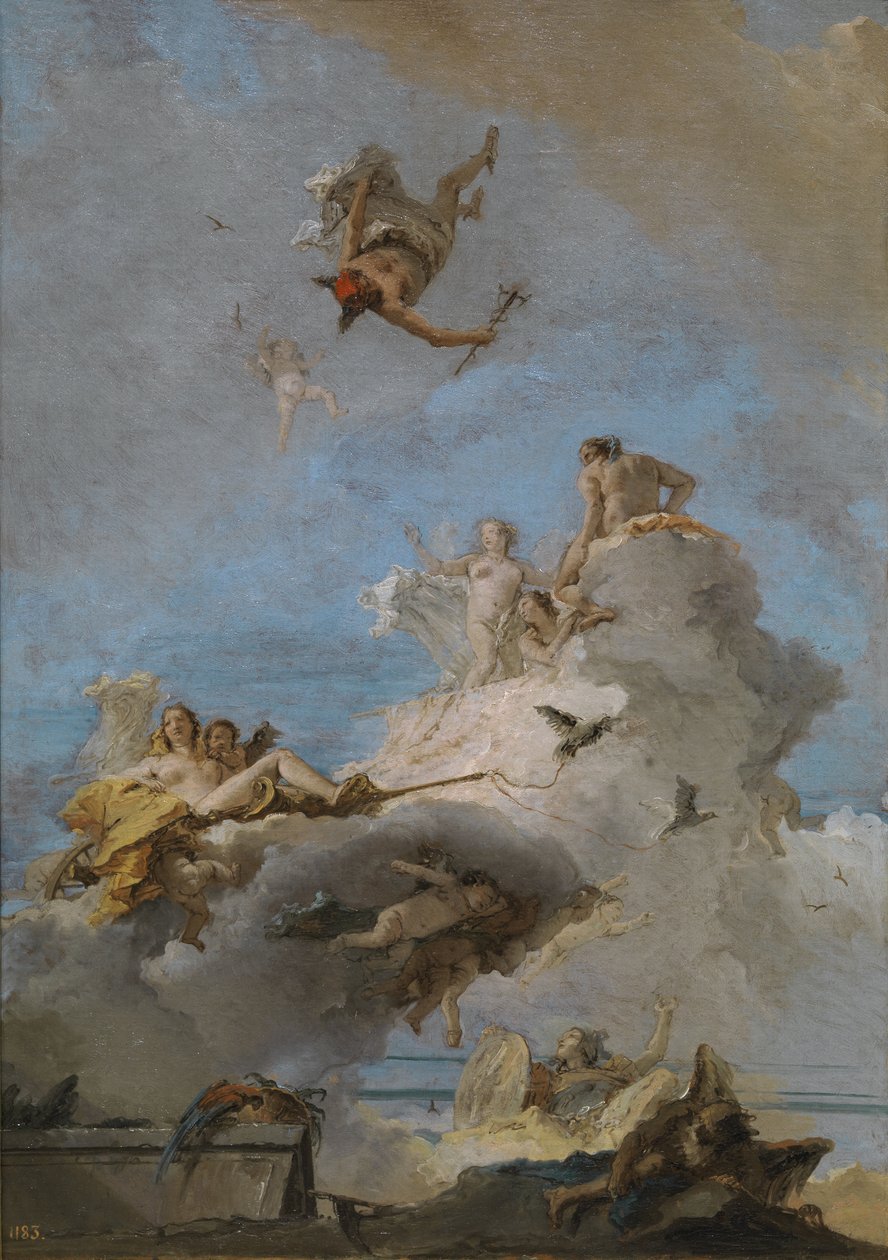 De triomf van Venus De Olympus, tussen 1762 en 1765 door Giovanni Domenico Tiepolo