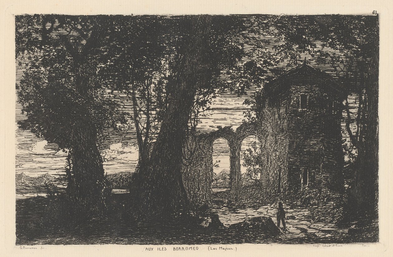 Op de Borromeïsche Eilanden (Lago Maggiore) door Giberto Borromeo