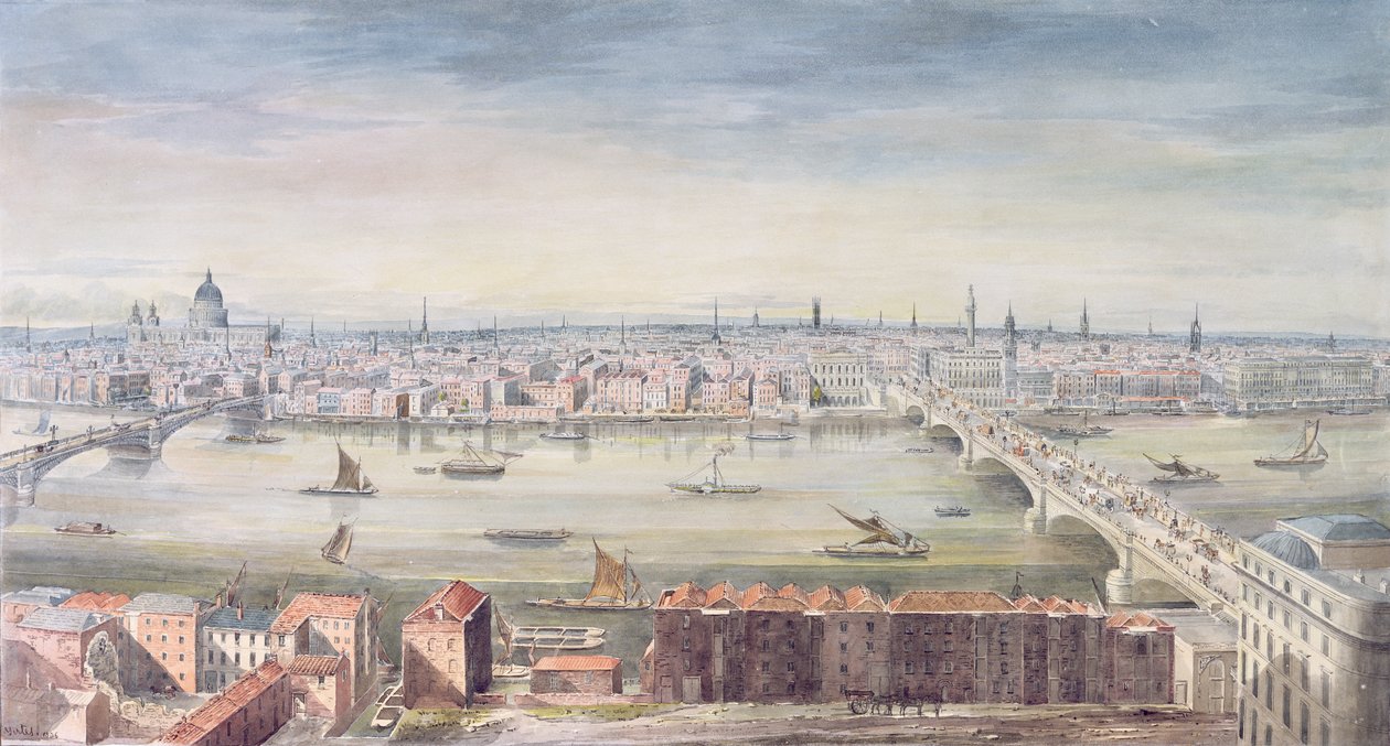 Een uitzicht op Londen van St. Paul