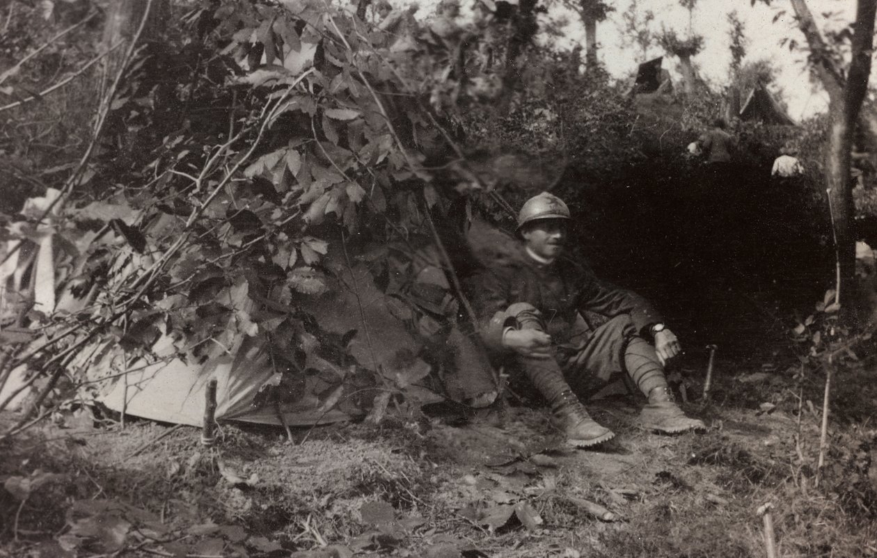 Album "Oorlogsbeelden II": Italiaanse soldaten in Val Chiusone naar Podsenica, 09/1917 door Gigliucci Gigliucci