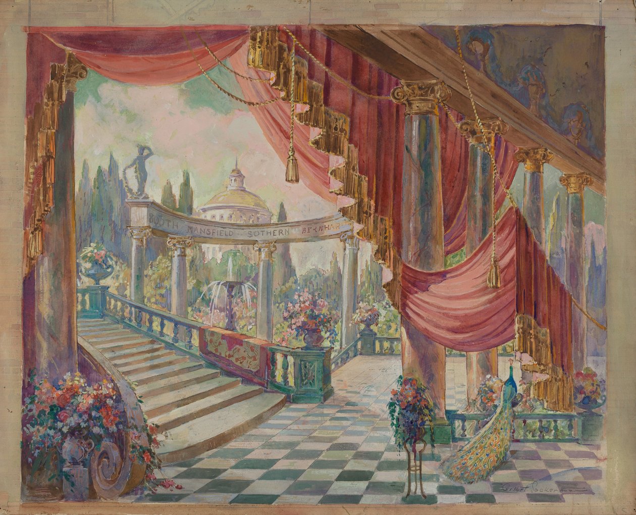 Toneelset door Gilbert Sackerman