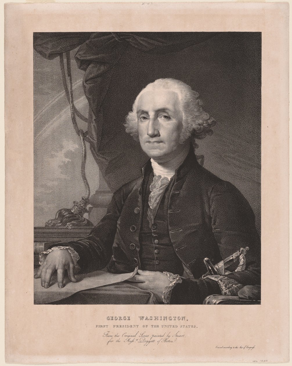 George Washington door Gilbert Stuart