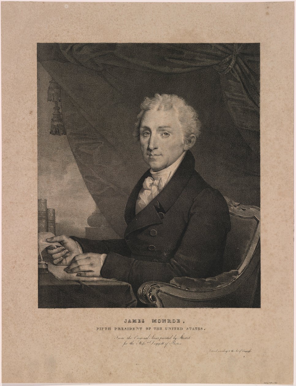 James Monroe door Gilbert Stuart