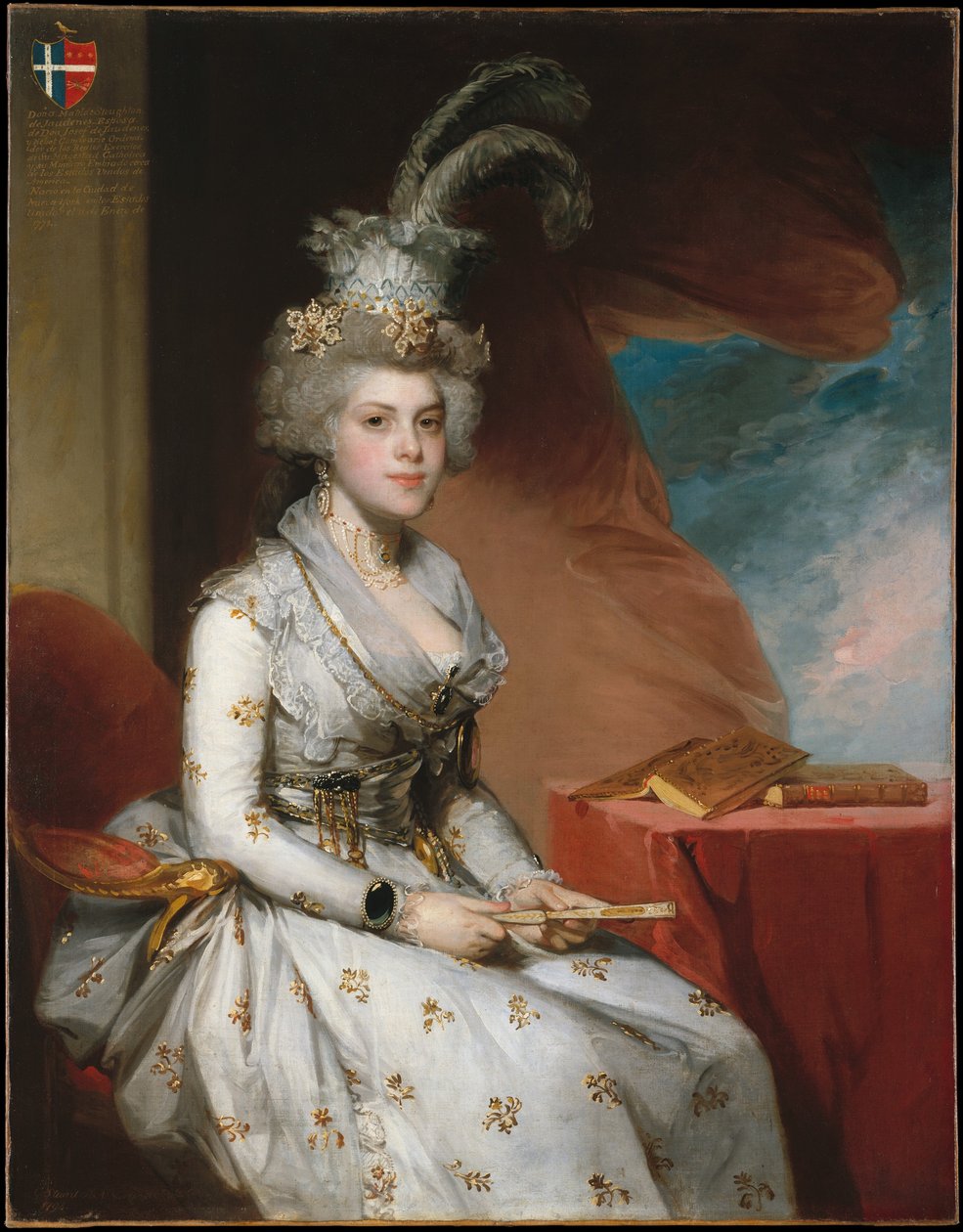Matilda Stoughton de Jaudenes door Gilbert Stuart
