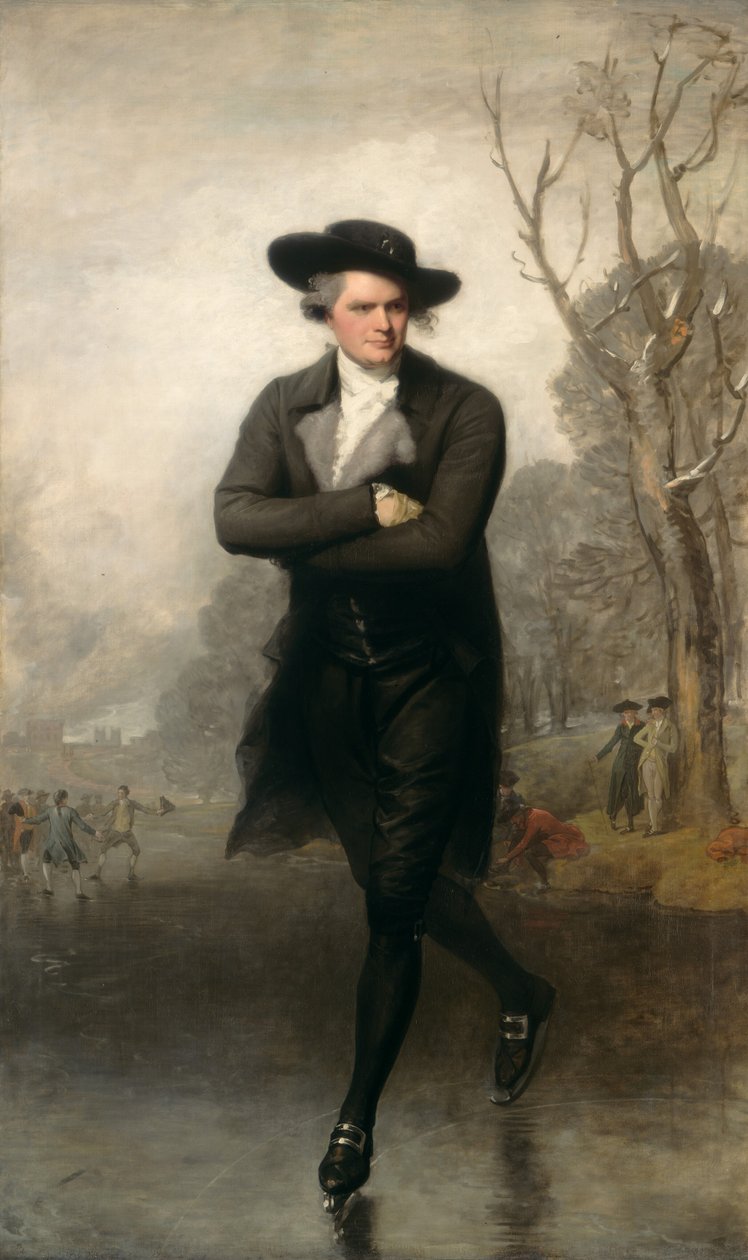 De Schaatser Portret van William Grant, 1782 door Gilbert Stuart