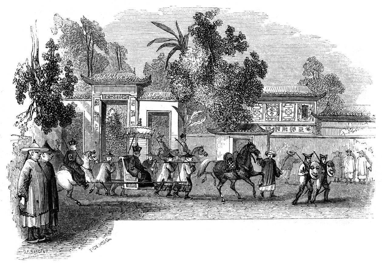Openbare verschijning van een onderkoning met zijn gevolg, 1847 door Giles