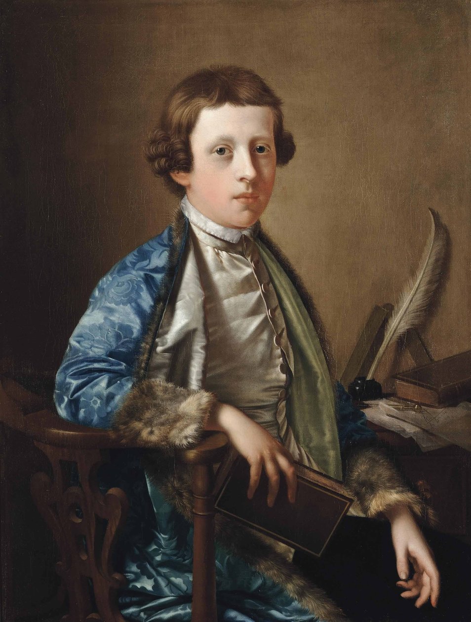 Portret van een jongen door Giles Hussey