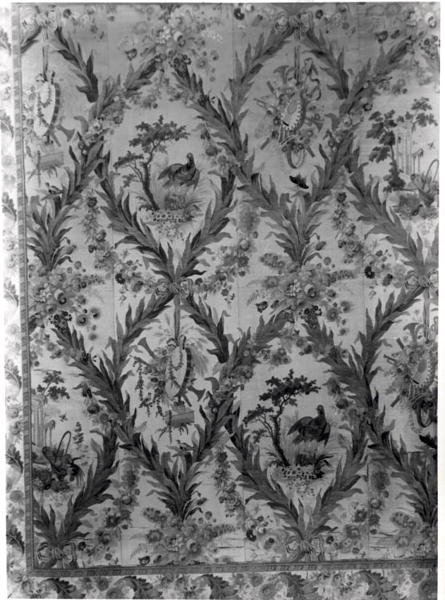 Zijden Wandbekleding uit de Slaapkamer van de Keizerin, 1787 door Gilles Gaudin