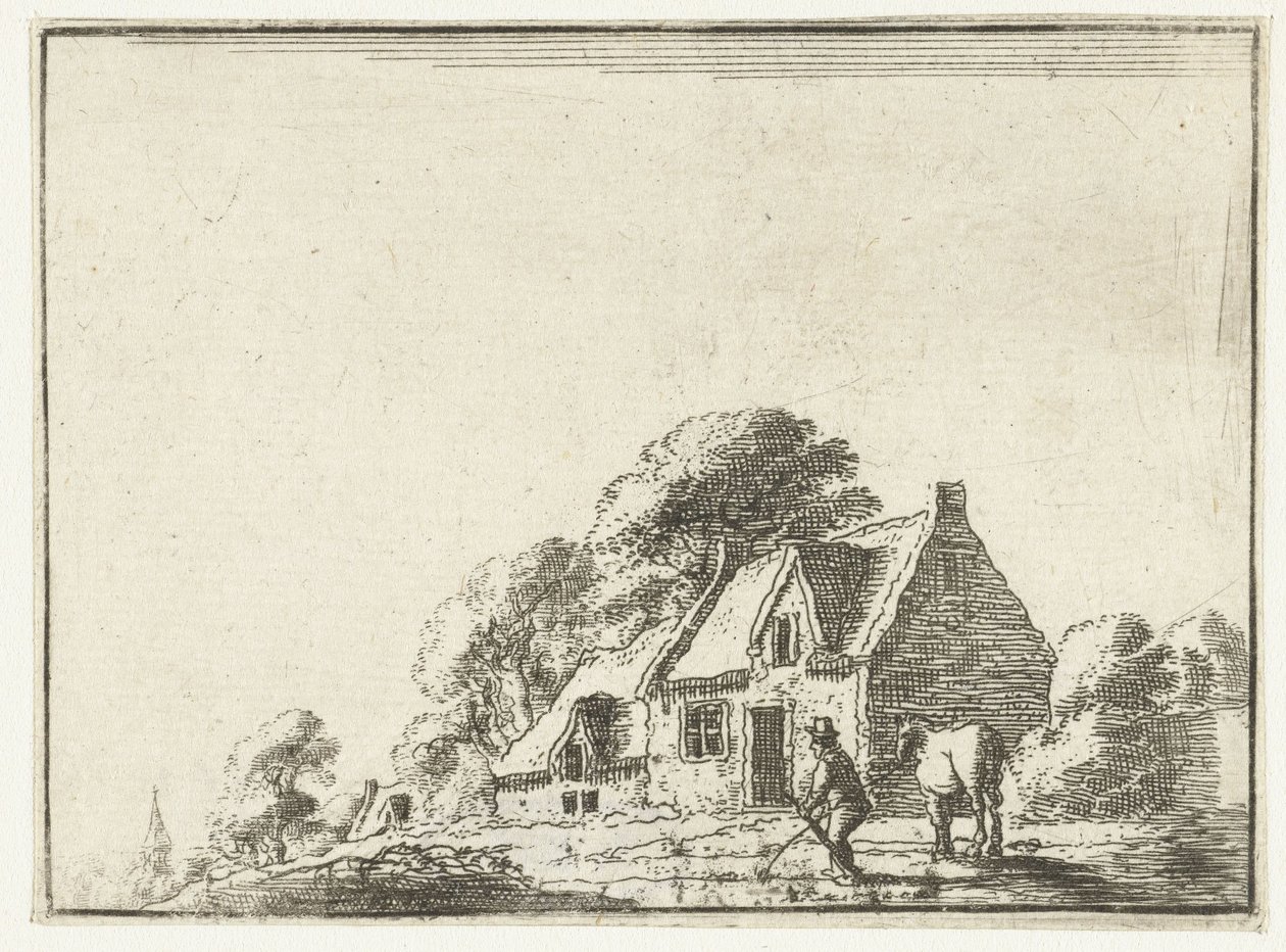 Landschap met een boerderij door Gilles Neyts