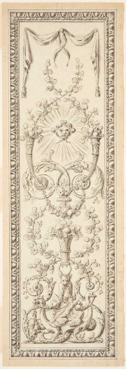 Ontwerp voor een paneel door Gilles Paul Cauvet