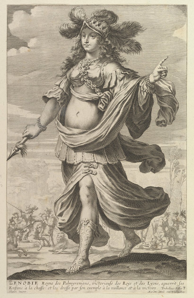 Zénobie, 1647. Makers: Gilles Rousselet, Abraham Bosse door Gilles Rousselet and Abraham Bosse