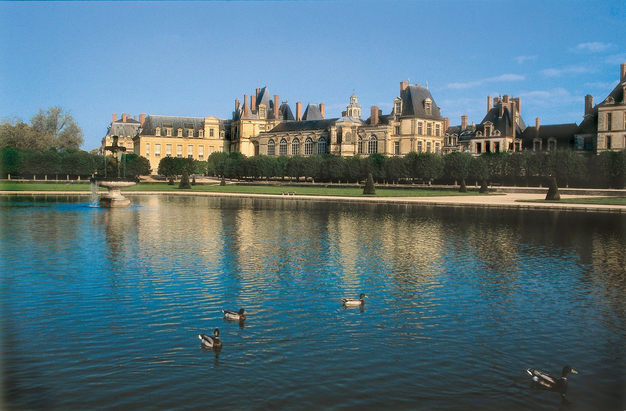 Kasteel van Fontainebleau in Seine en Marne (Seine-et-Marne), Frankrijk. Architectuur door Gilles Le Breton door Gilles and Delorme Philibert Le Breton