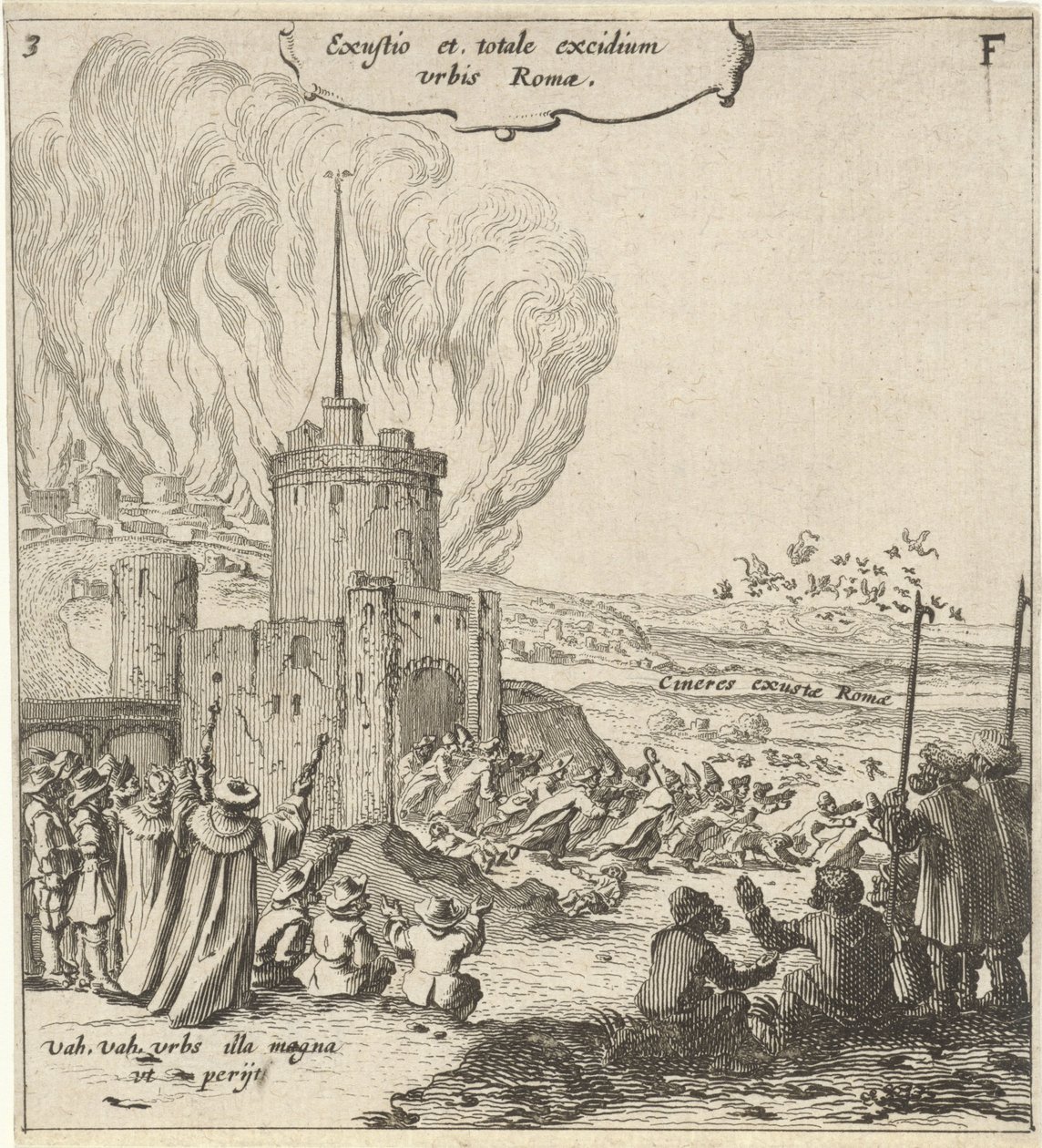 Brand in Rome door Gillis van Scheyndel (I)